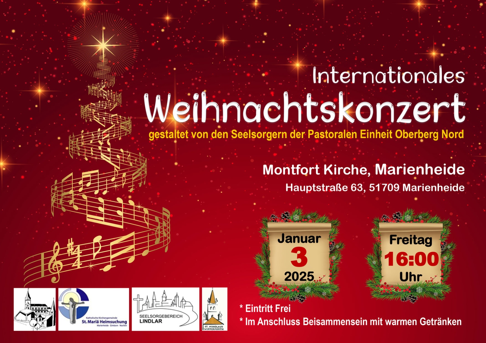 Weihnachtskonzert Oberberg Nord 03.01.2025